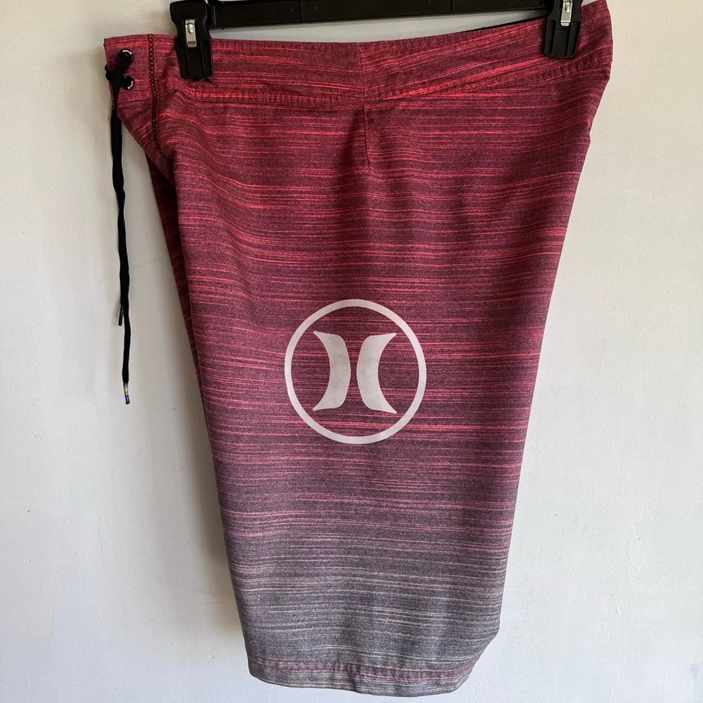 Hurley surf brand surfing board shorts mens 32, multicolored, back zip pocket - Picture 4 of 7
